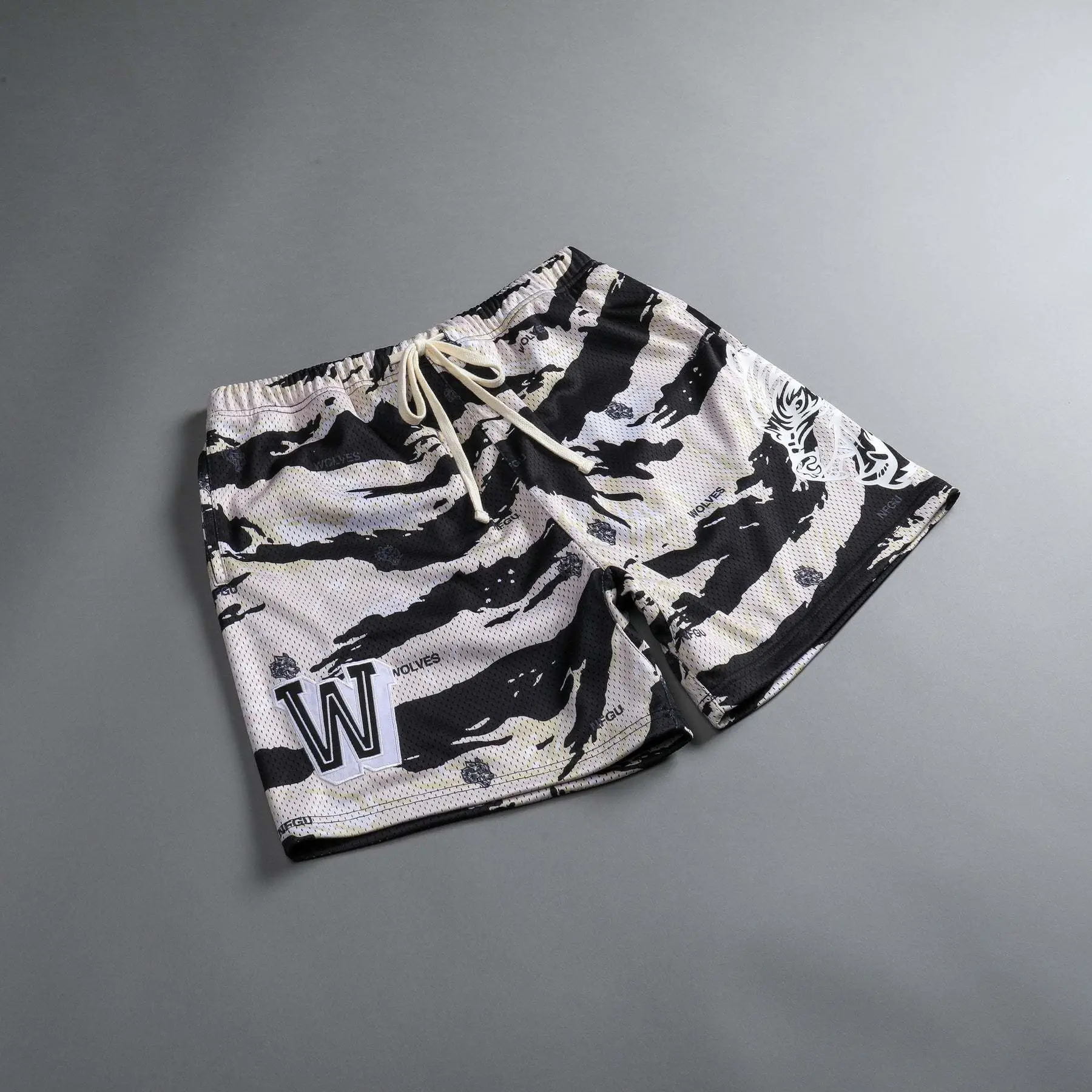 Men Camo Printed Drawstring Shorts 2023 — feature 37