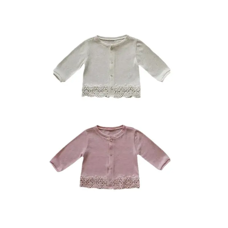 Girls' Pink Knitted Cardigan Sun Protection 2025 - Image 7