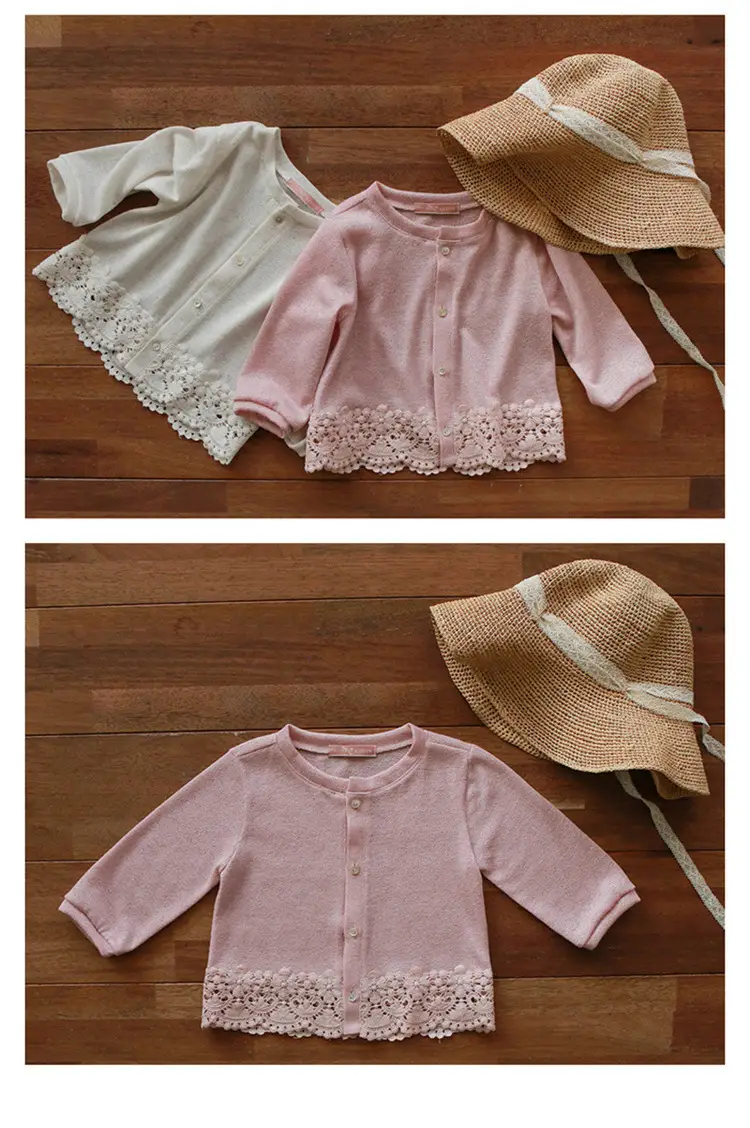 Girls' Pink Knitted Cardigan Sun Protection 2025 — feature 5