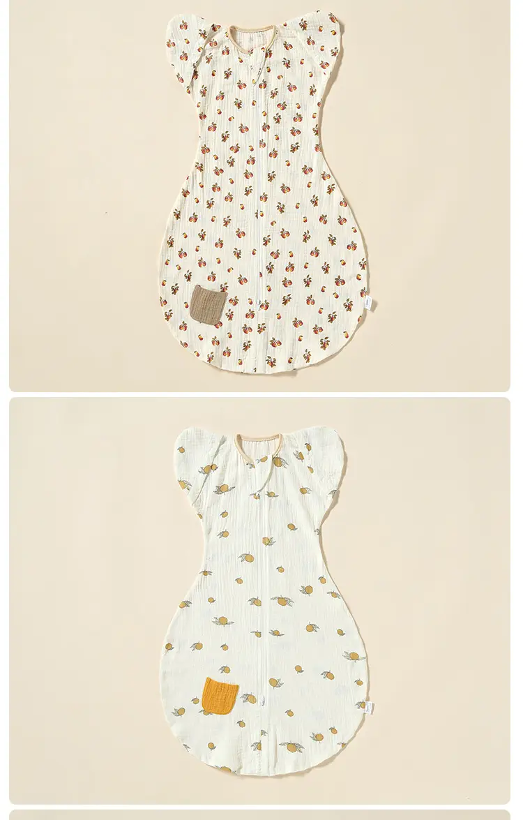 Newborn Baby Swaddling Bag Cotton Gauze Anti-Scare Spring Summer — feature 9