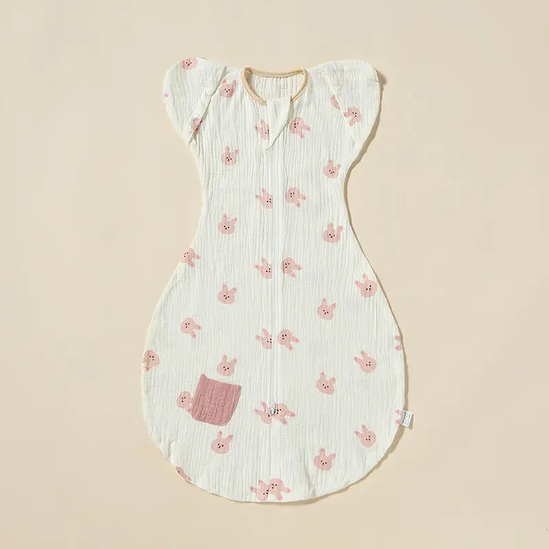 Newborn Baby Swaddling Bag Cotton Gauze Anti-Scare Spring Summer - Image 4