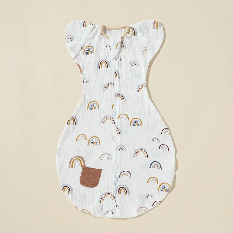 Newborn Baby Swaddling Bag Cotton Gauze Anti-Scare Spring Summer - Image 6