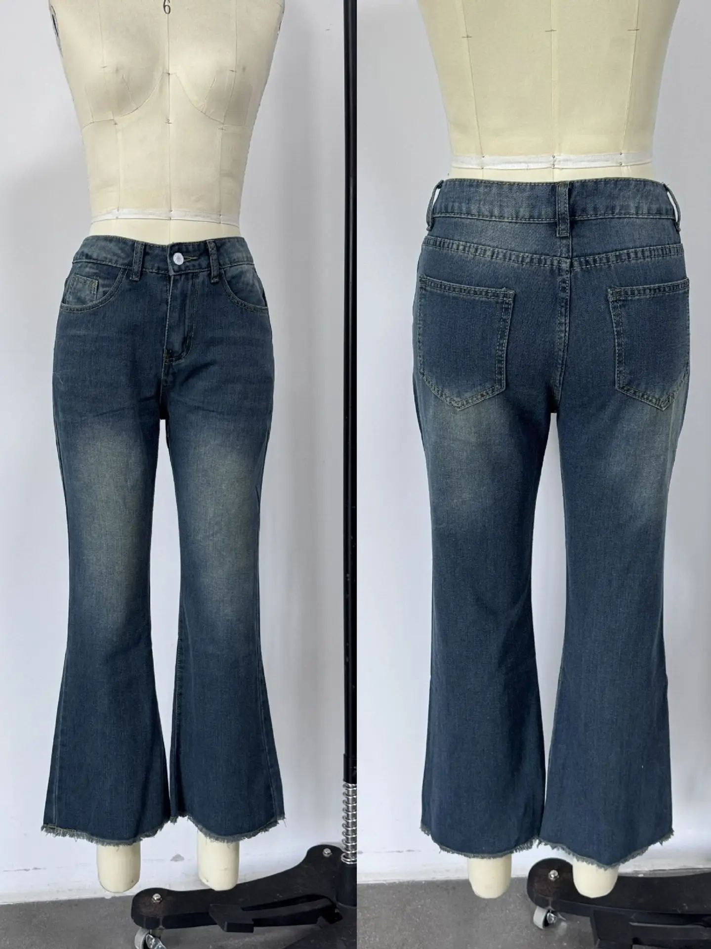 Retro Denim Pants 9 Point Cat Maliu Heavy Industry — feature 4
