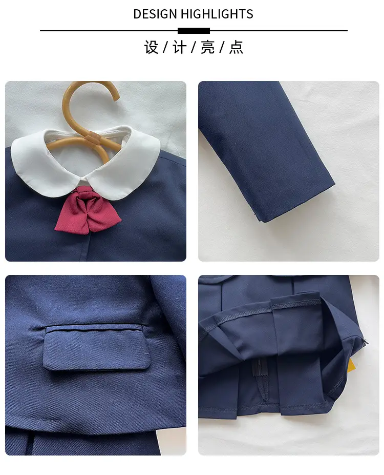 Children's College Style 2-Piece Vesper Shirt Set — feature 21