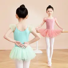 Light Violet Girls Ballet Dress Double Layer Flying Sleeve — feature 11