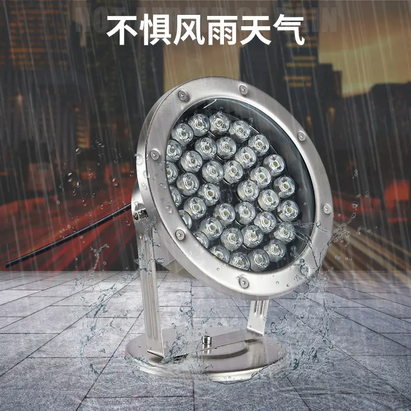 Underwater lamp led waterproof underwater pool landscape fish pool colorful fish tank swimming pool rockery fountain spotlight 24V12V