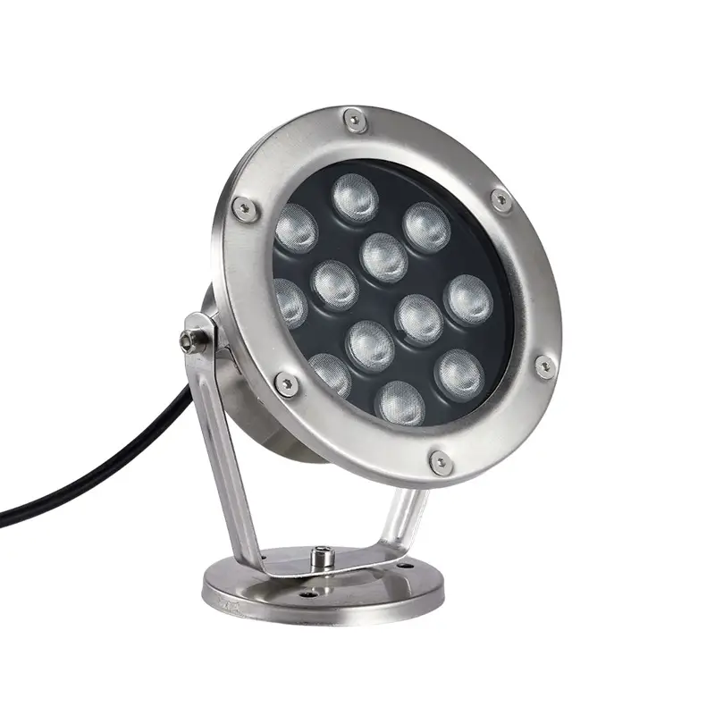 Underwater lamp led waterproof underwater pool landscape fish pool colorful fish tank swimming pool rockery fountain spotlight 24V12V