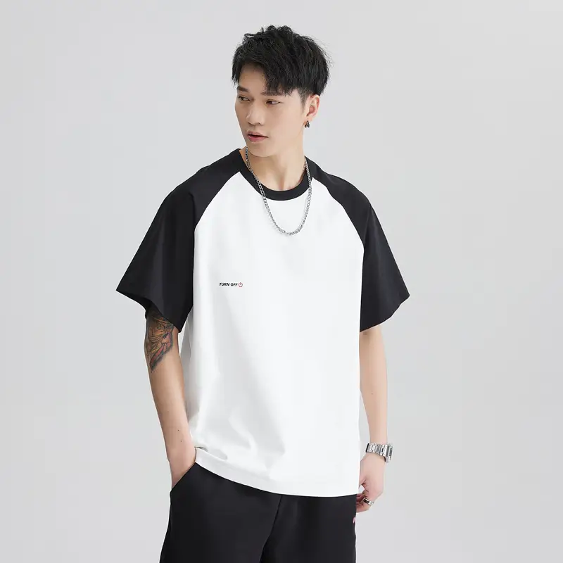 Men's Black White T-Shirt Large Summer Wear - Image 5