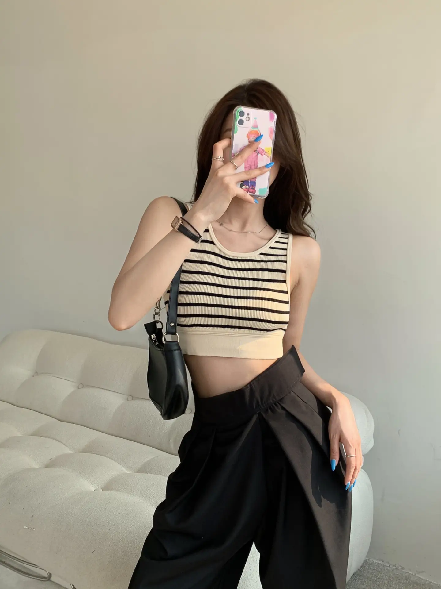 Women Striped Knitted Camisole 2025 Summer Hot - Image 2