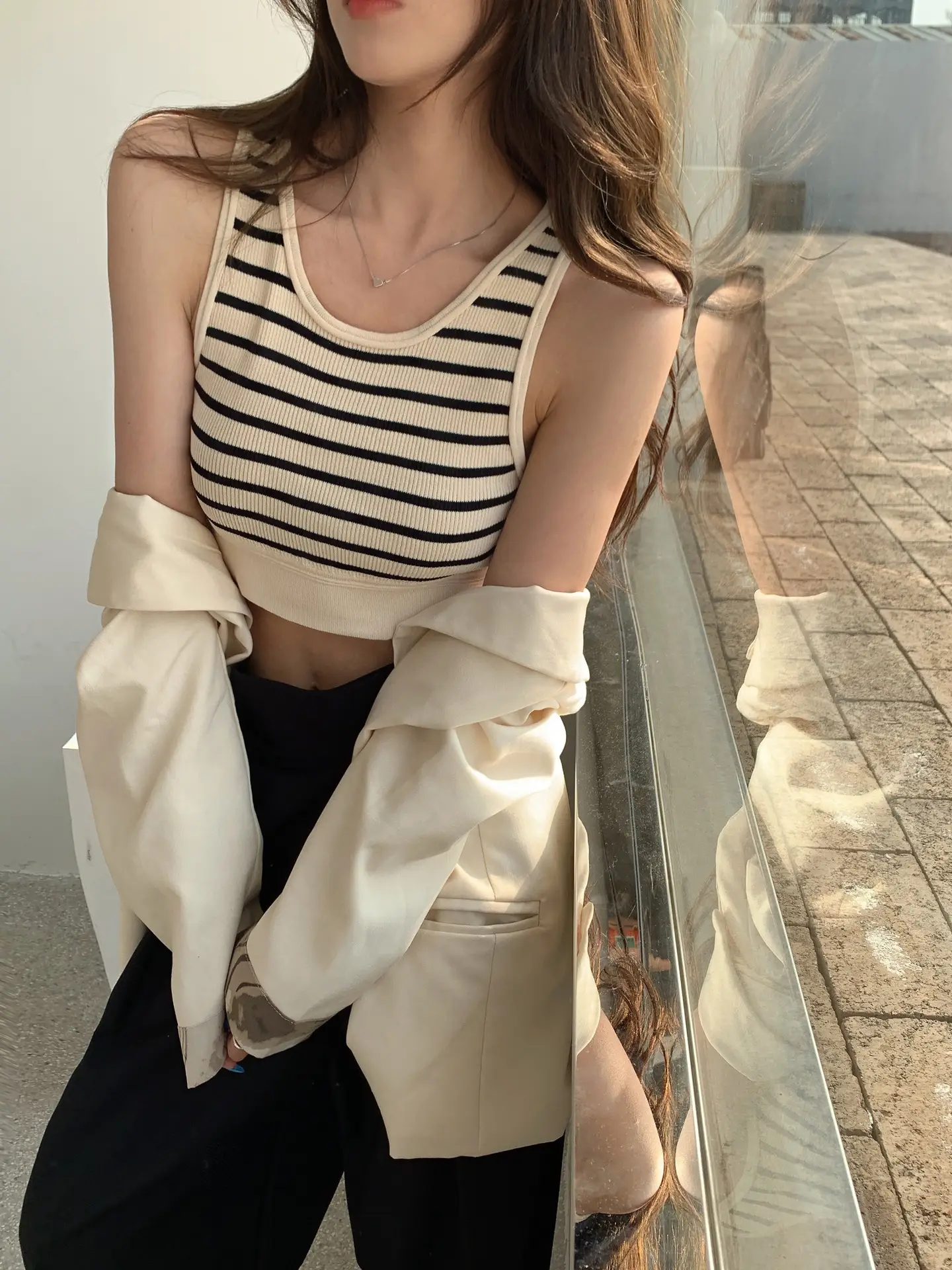Women Striped Knitted Camisole 2025 Summer Hot - Image 3