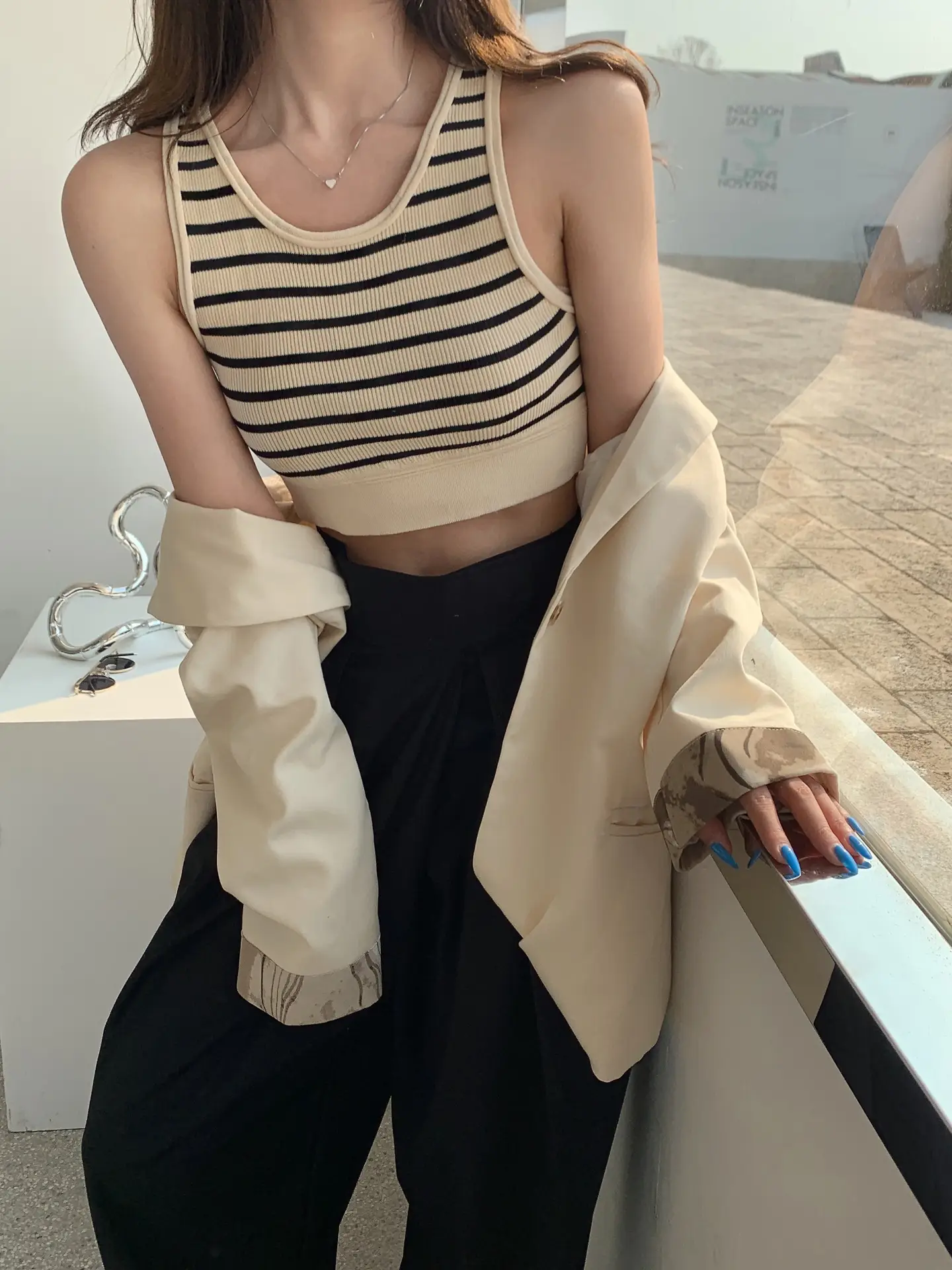 Women Striped Knitted Camisole 2025 Summer Hot - Image 4