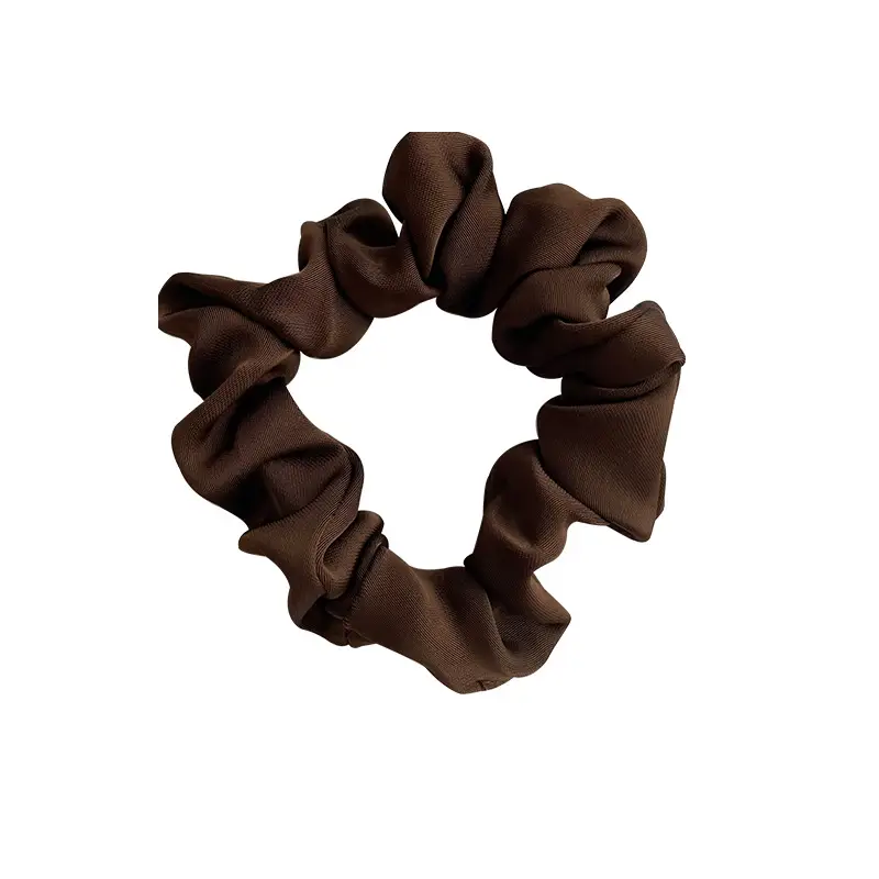 Autumn New Curry Hair Rope French High-end Headwear Satin Large Bowel Ring - Image 7