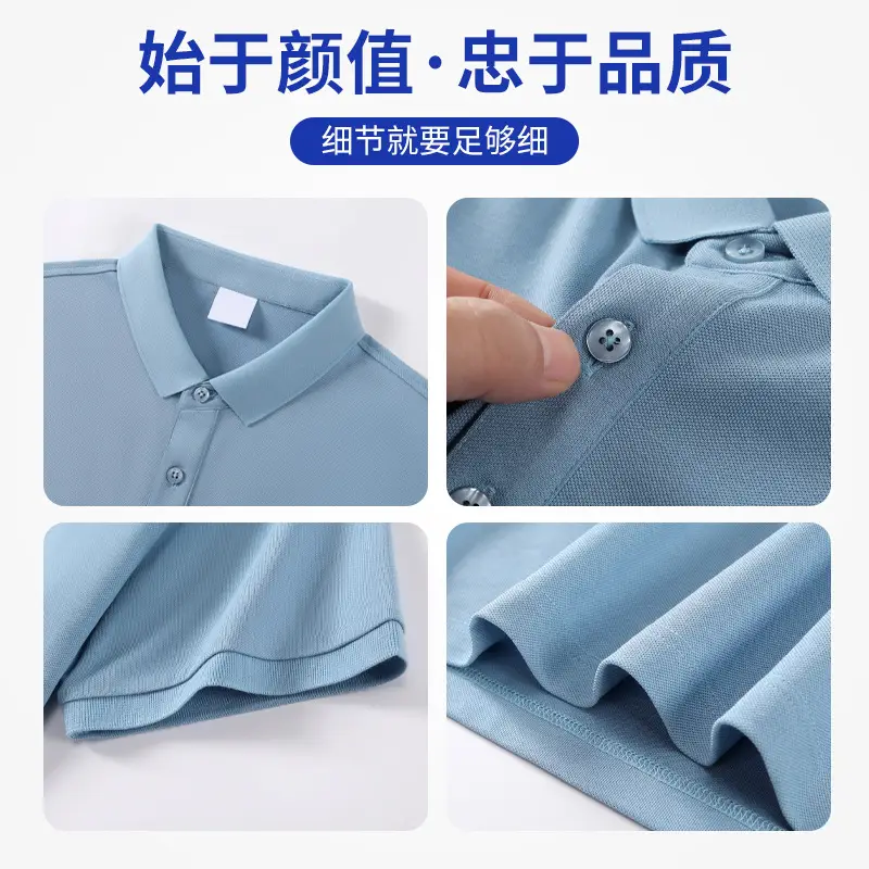 Red Cotton Polo Shirt for Men Summer Short Sleeve - Image 17