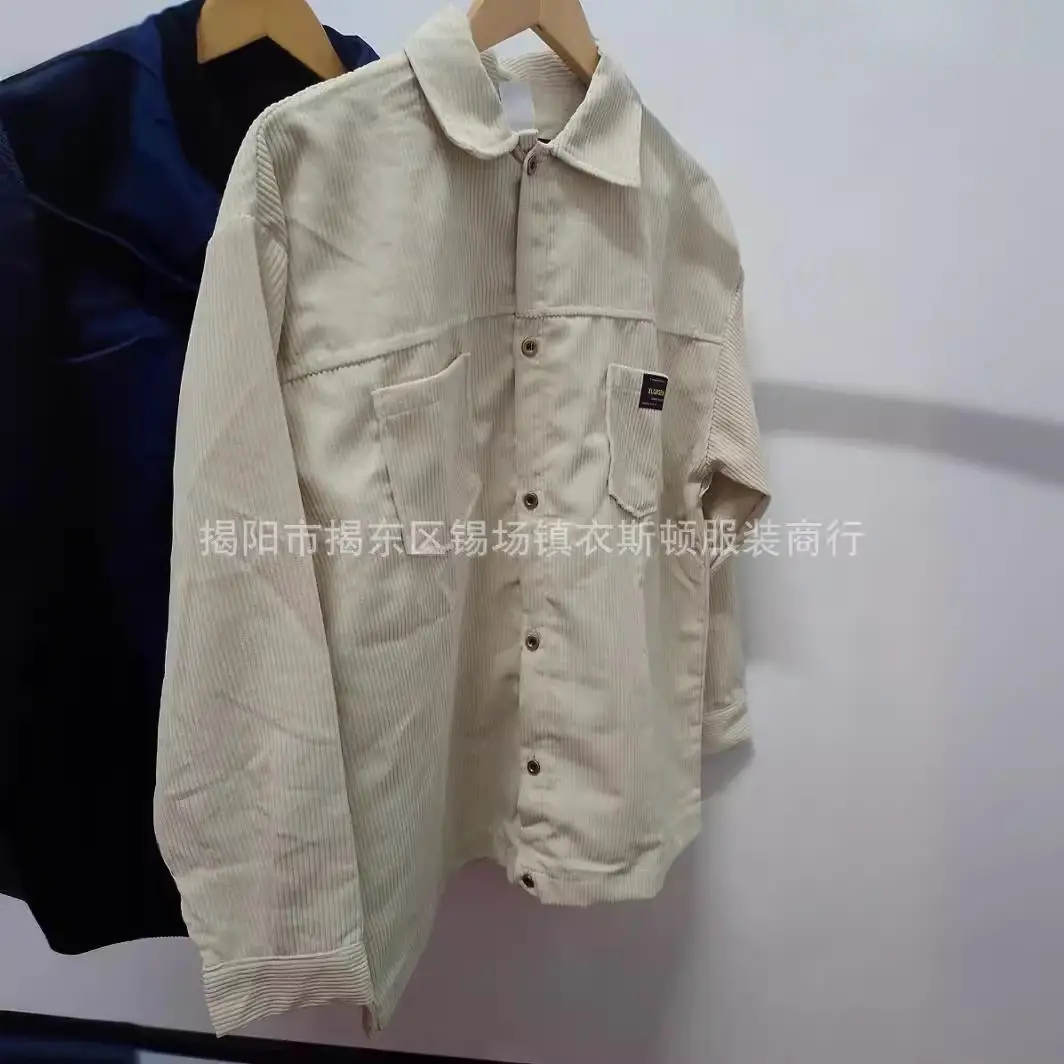 Eston Corduroy Shirt Men Summer Loose Top New Label - Image 4