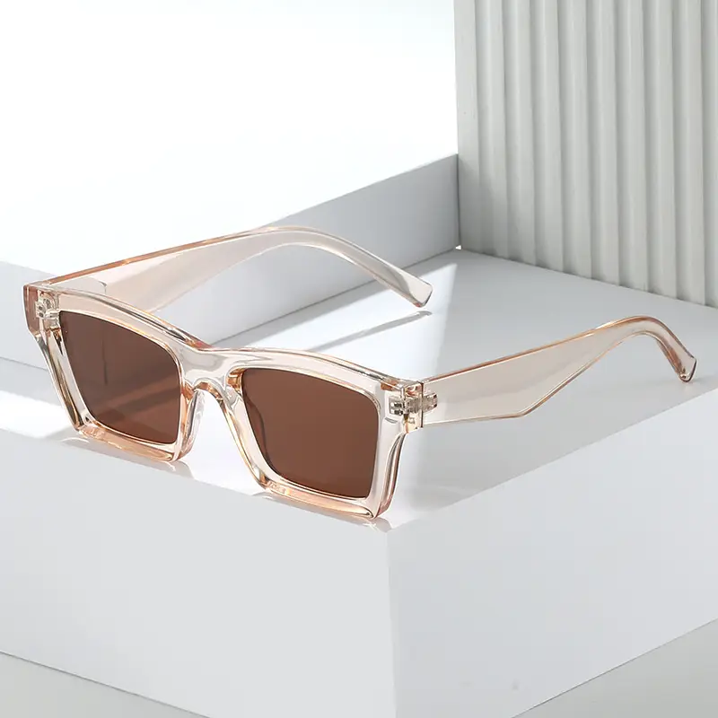 Blue Square Sunglasses for Women with Dark Tinted Patches