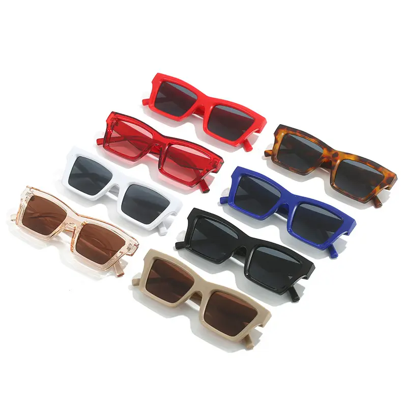 Blue Square Sunglasses for Women with Dark Tinted Patches