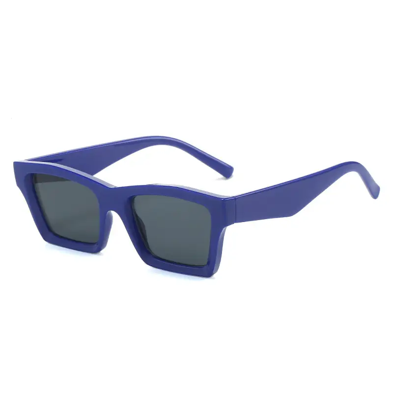 Blue Square Sunglasses for Women with Dark Tinted Patches