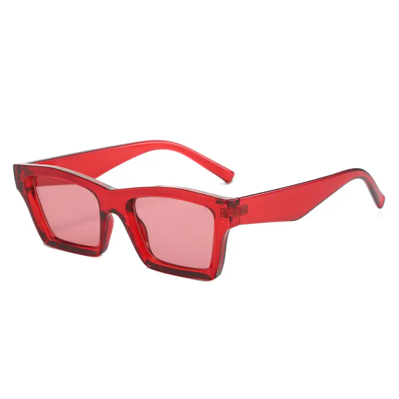 Blue Square Sunglasses for Women with Dark Tinted Patches