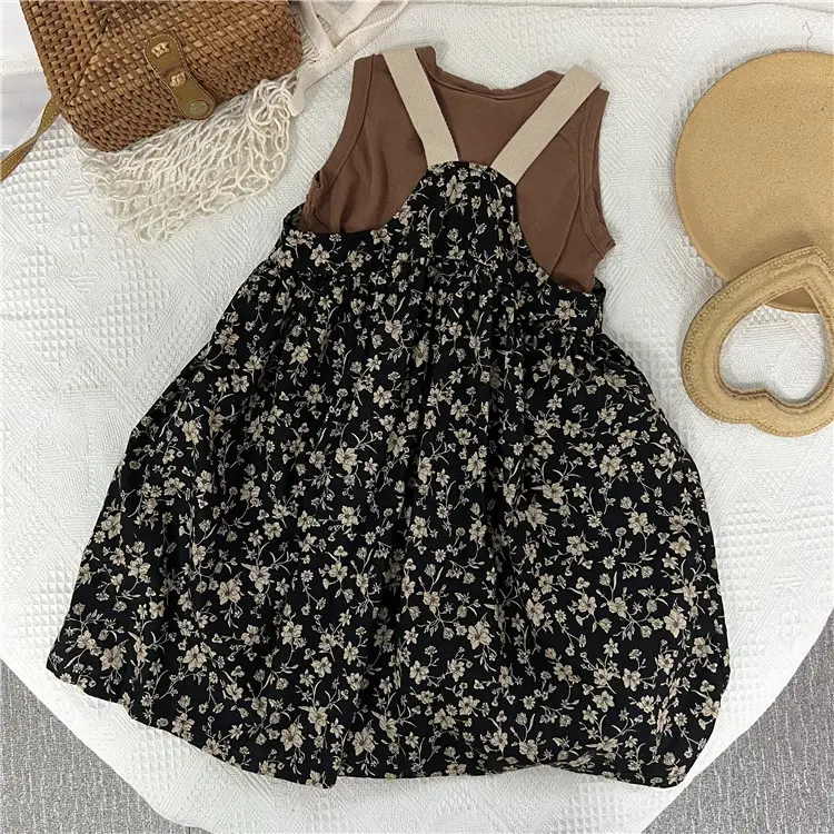 Black Floral Baby Skirt Korean Style Dropshipping - Image 2