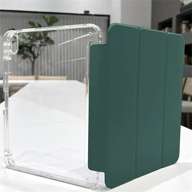 IPad Protective Case Acrylic Green with Pen Slot