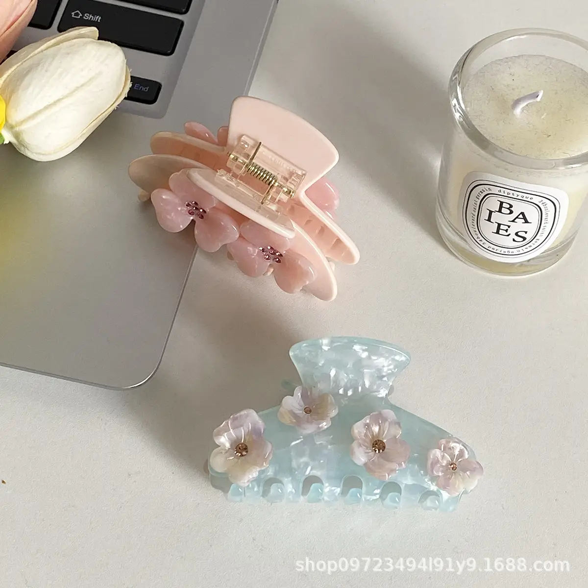 Korean Style Diamond Encrusted Hair Clips Set