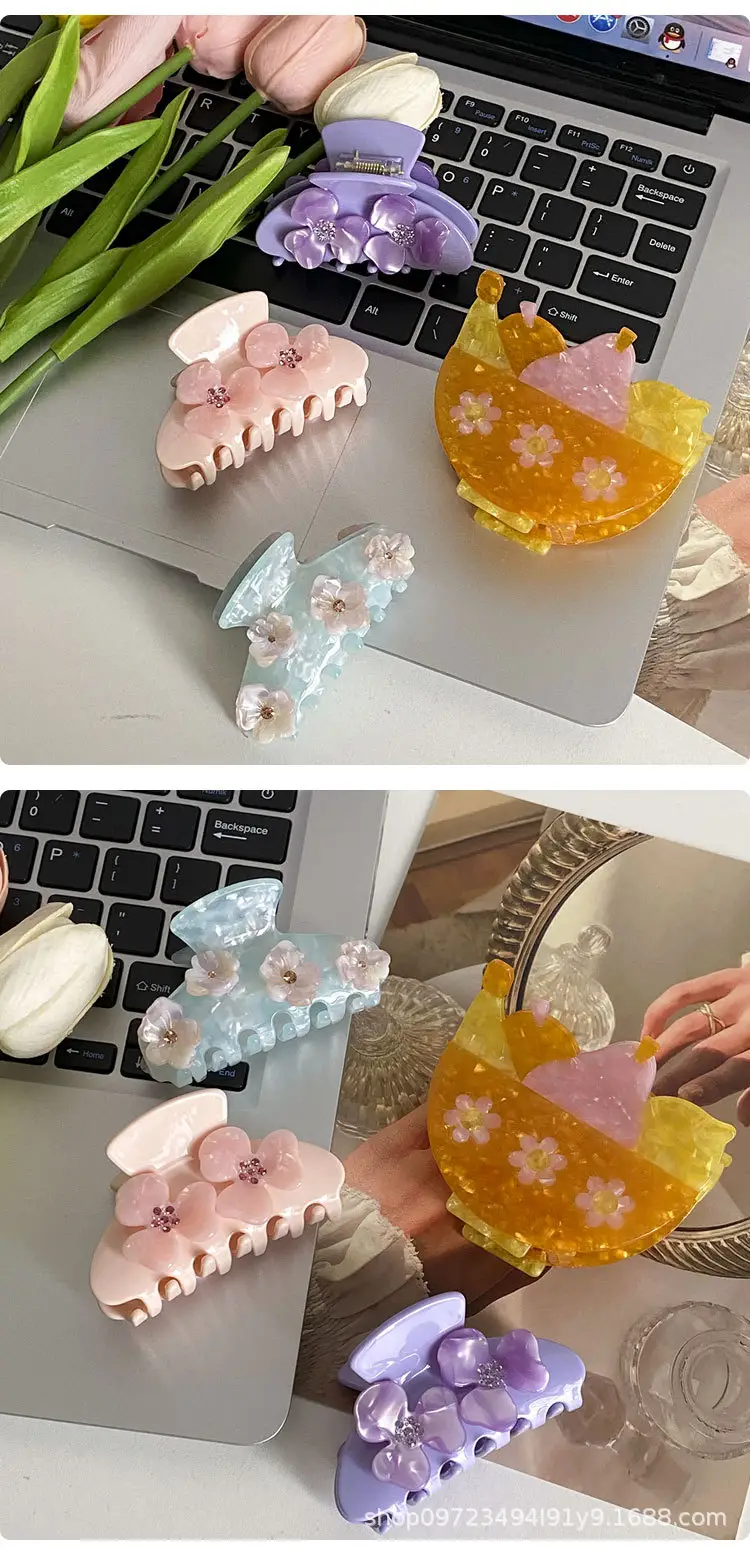 Korean Style Diamond Encrusted Hair Clips Set — feature 5