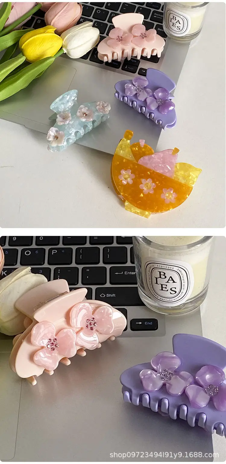 Korean Style Diamond Encrusted Hair Clips Set — feature 7