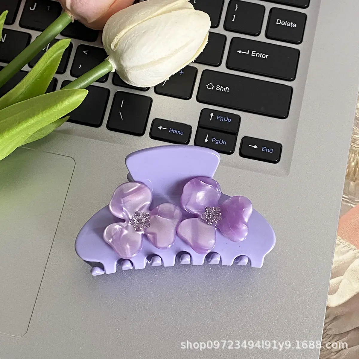 Korean Style Diamond Encrusted Hair Clips Set