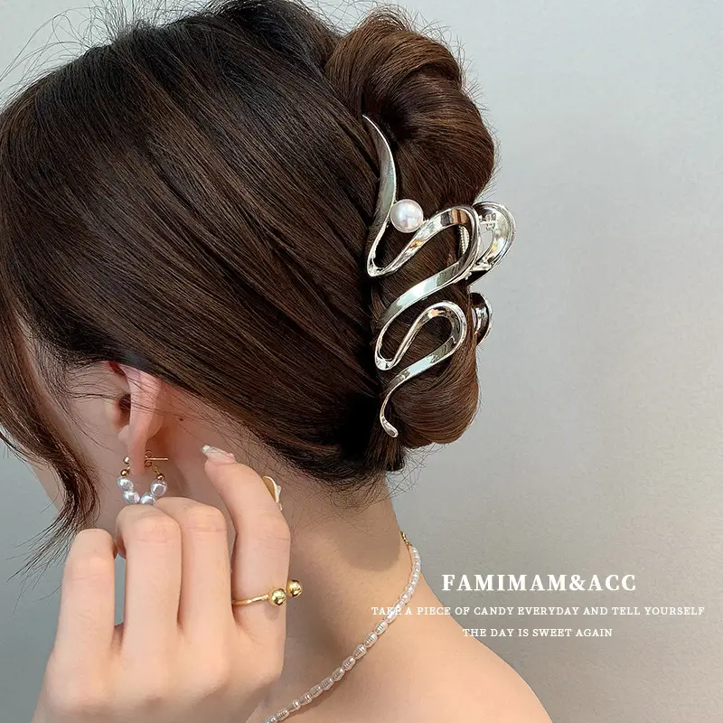 Metal Shark Clip for Women's Hairpin Large Size - Image 12