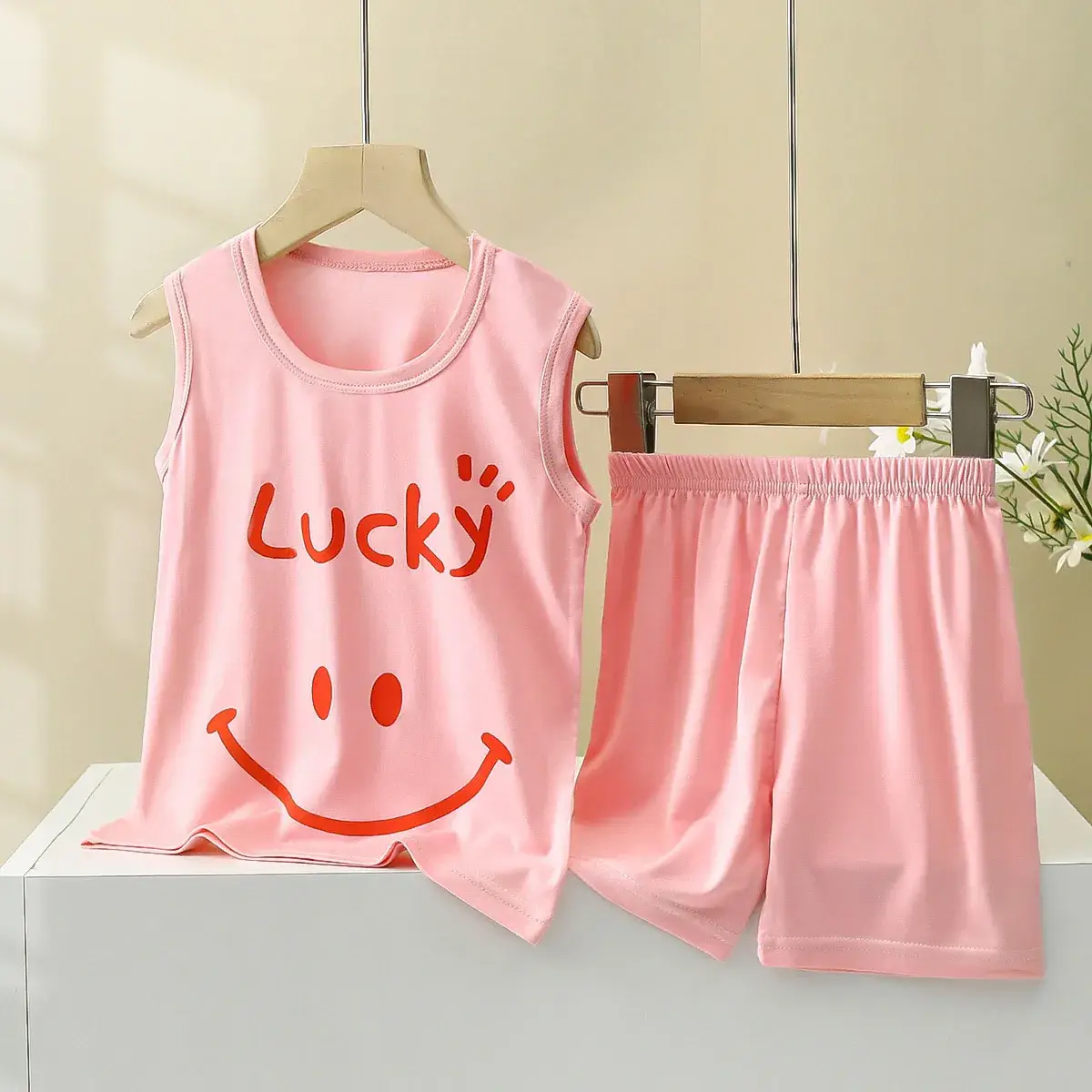 Summer Baby Boys and Girls Suit Modal Casual Vest Suspenders Kidsren's Clothing Kidsren's Suit Kidsren's Clothing Export - Image 8