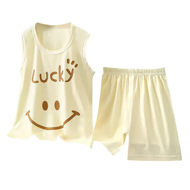 Summer Baby Boys and Girls Suit Modal Casual Vest Suspenders Kidsren's Clothing Kidsren's Suit Kidsren's Clothing Export - Image 10