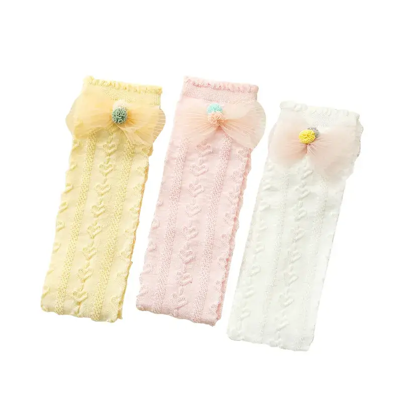 Pink Bow Over-the-Knee Socks for Girls - Image 8