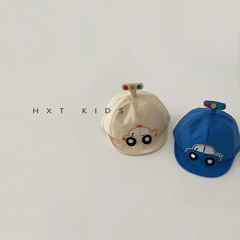 Baby Cap Sunscreen Cap with Car Design - Image 6