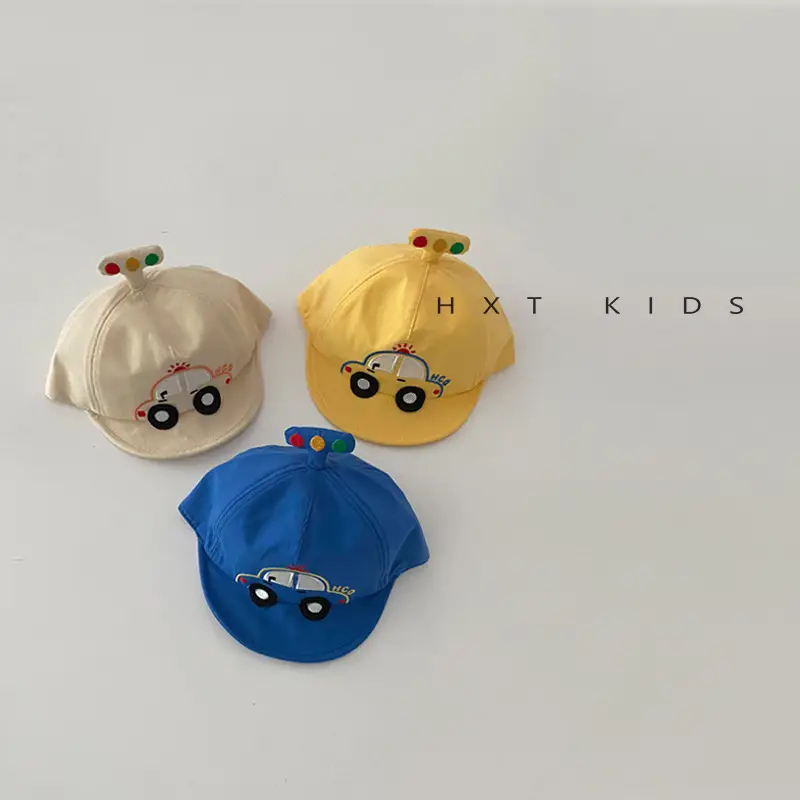 Baby Cap Sunscreen Cap with Car Design - Image 7