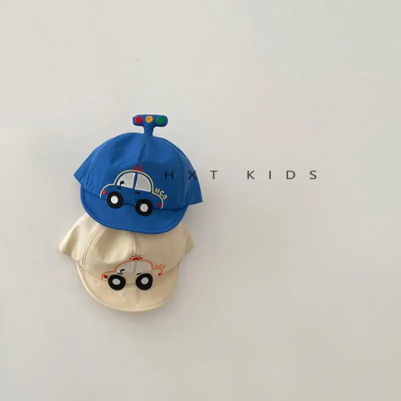 Baby Cap Sunscreen Cap with Car Design - Image 8