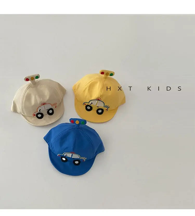 Baby Cap Sunscreen Cap with Car Design — feature 4