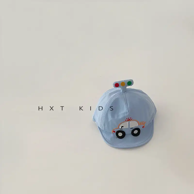 Baby Cap Sunscreen Cap with Car Design - Image 3