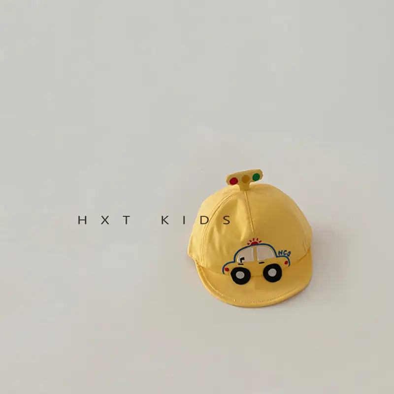 Baby Cap Sunscreen Cap with Car Design - Image 4