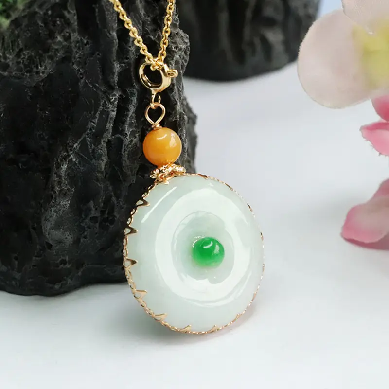 Guan Yu Jade Pendant Necklace with Safety Buckle - Image 4