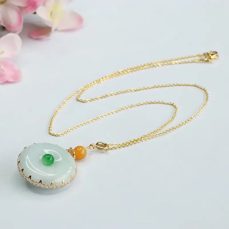 Guan Yu Jade Pendant Necklace with Safety Buckle - Image 5