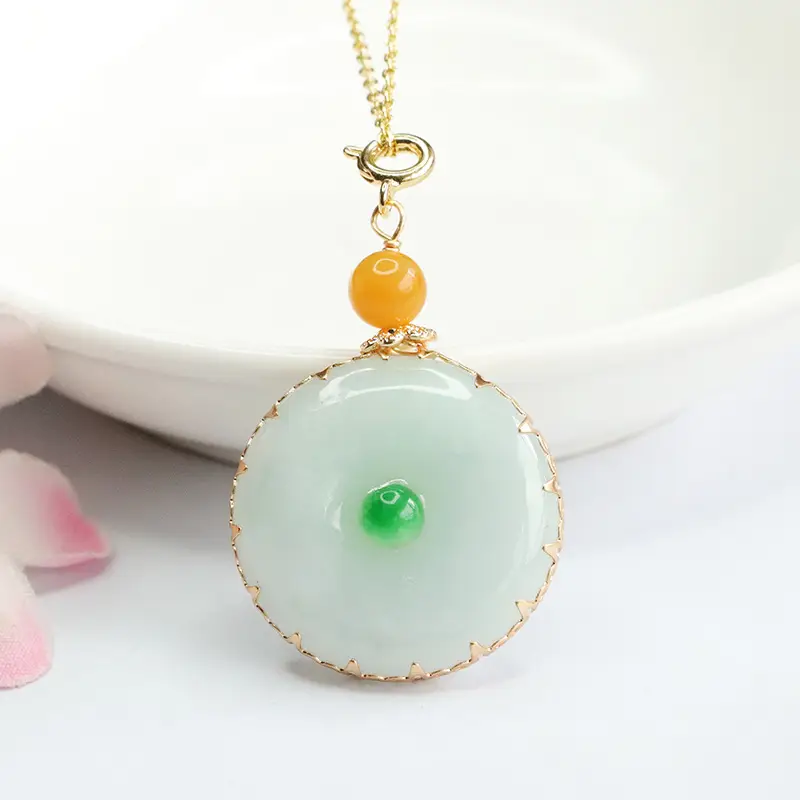 Guan Yu Jade Pendant Necklace with Safety Buckle — feature 4