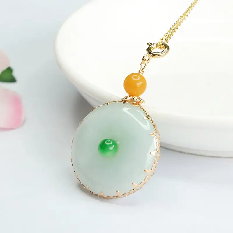 Guan Yu Jade Pendant Necklace with Safety Buckle — feature 5