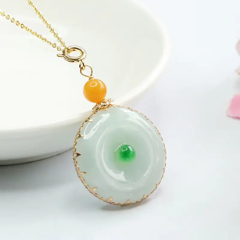 Guan Yu Jade Pendant Necklace with Safety Buckle — feature 6