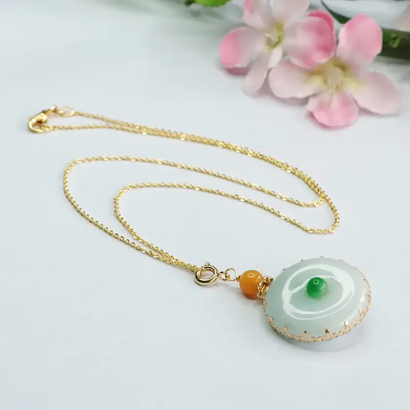 Guan Yu Jade Pendant Necklace with Safety Buckle — feature 8