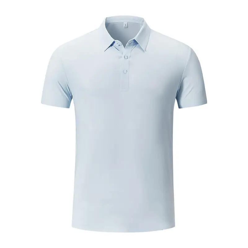 Men's Light Brown Polo T-Shirt Short Sleeve Business Casual - Image 15