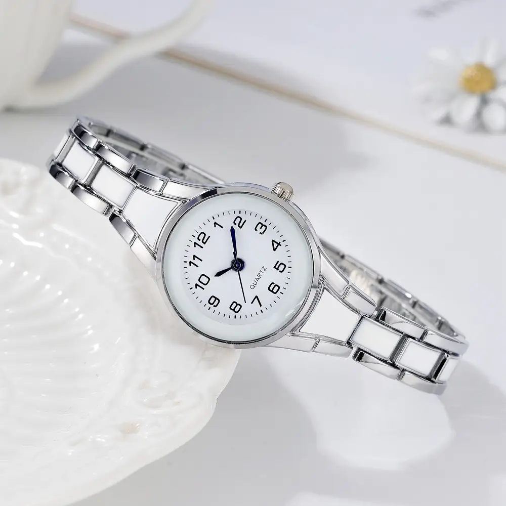 Gold Analog Women's Watch with Classic Dial & Bracelet - Image 7