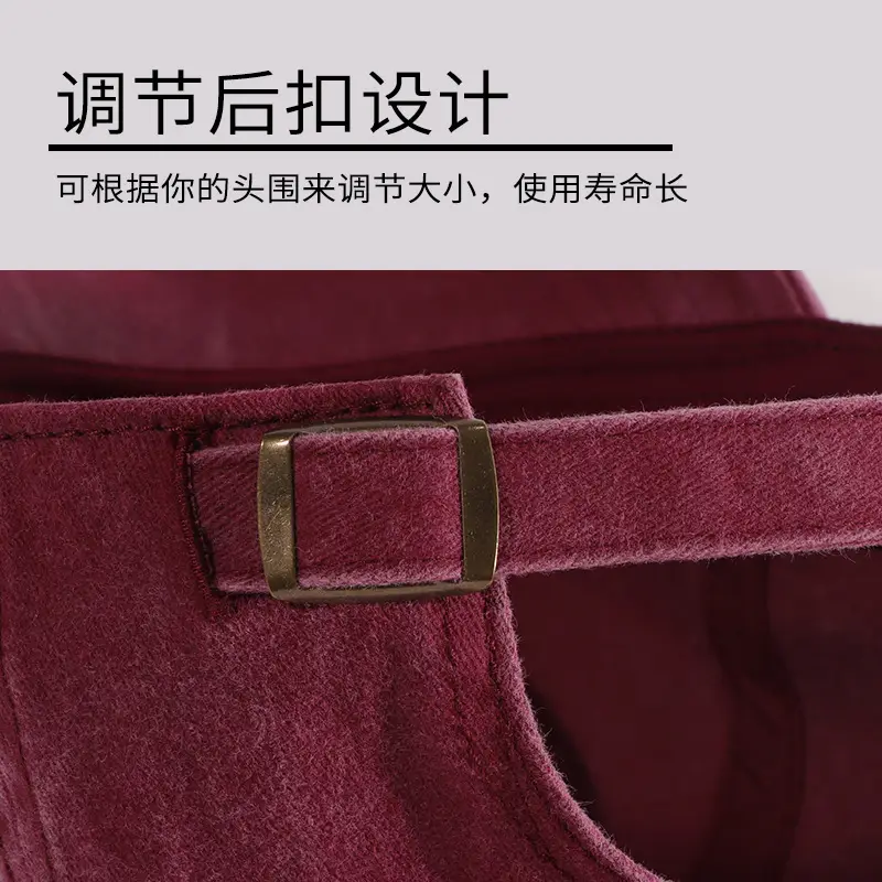 Washed Denim Baseball Cap Maroon 2025 Men Women - Image 8