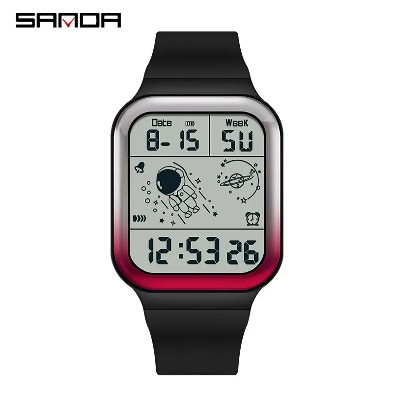 Astronaut-themed LED Digital Watch with Gradient Design - Image 3