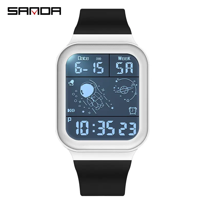 Astronaut-themed LED Digital Watch with Gradient Design - Image 10