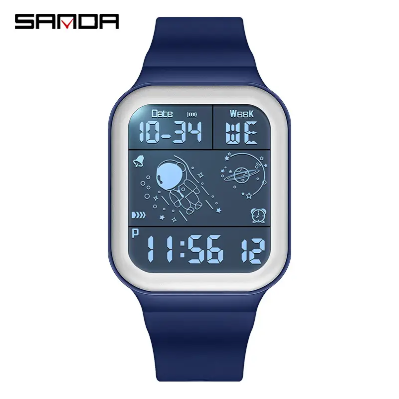 Astronaut-themed LED Digital Watch with Gradient Design - Image 12